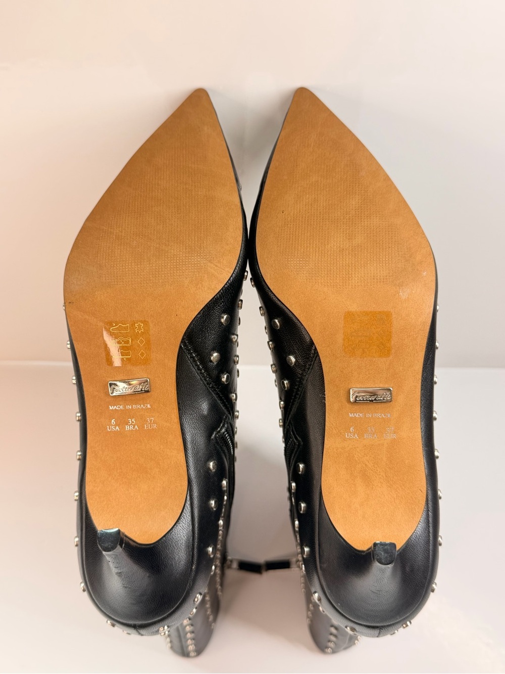 🖤 L’INTERVALLE Studded Leather Ankle Boots – Black – Size 37 (US 6) - Picture 11 of 12